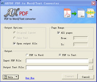 AXPDF  PDF to Word Converter screenshot